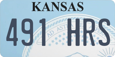 KS license plate 491HRS