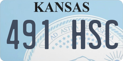 KS license plate 491HSC