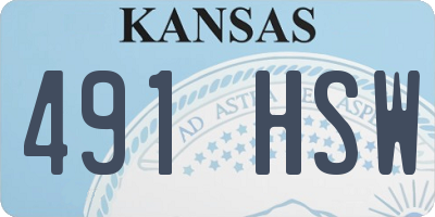 KS license plate 491HSW