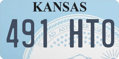 KS license plate 491HTO