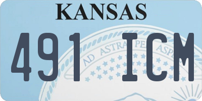 KS license plate 491ICM