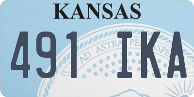 KS license plate 491IKA