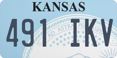 KS license plate 491IKV