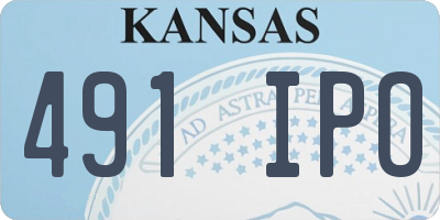 KS license plate 491IPO