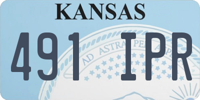 KS license plate 491IPR