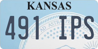 KS license plate 491IPS