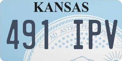 KS license plate 491IPV