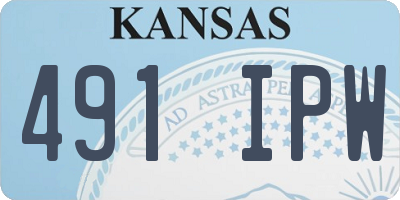 KS license plate 491IPW
