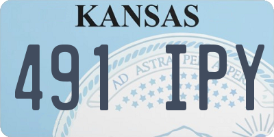 KS license plate 491IPY