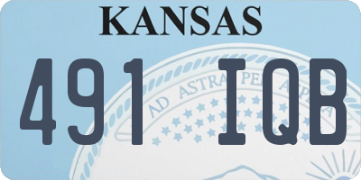 KS license plate 491IQB