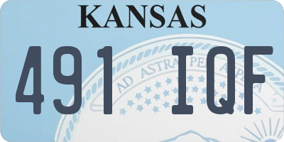 KS license plate 491IQF