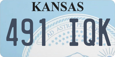 KS license plate 491IQK