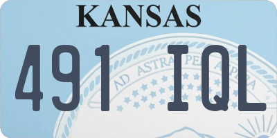 KS license plate 491IQL