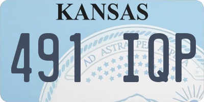 KS license plate 491IQP