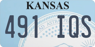 KS license plate 491IQS