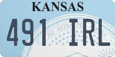 KS license plate 491IRL