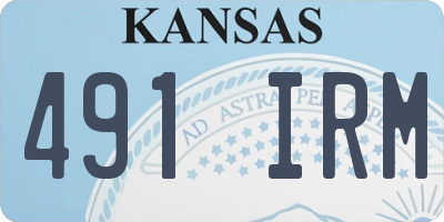 KS license plate 491IRM