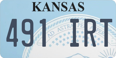 KS license plate 491IRT