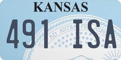 KS license plate 491ISA