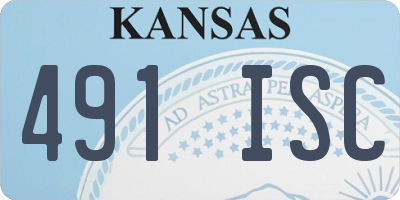 KS license plate 491ISC
