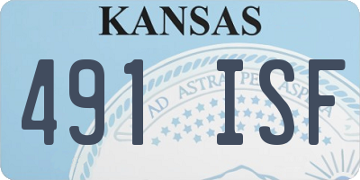 KS license plate 491ISF