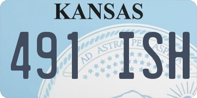 KS license plate 491ISH