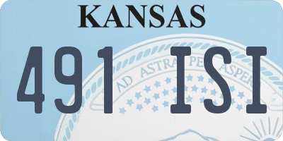 KS license plate 491ISI
