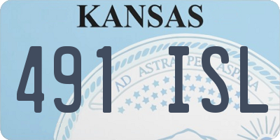 KS license plate 491ISL