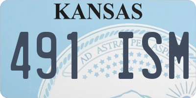 KS license plate 491ISM