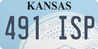 KS license plate 491ISP