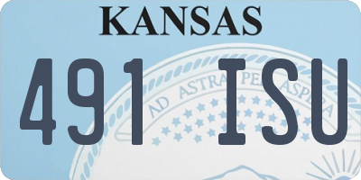 KS license plate 491ISU