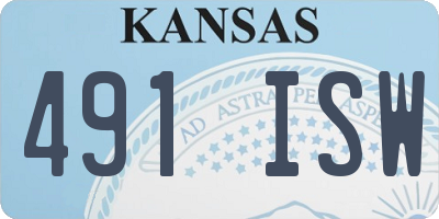 KS license plate 491ISW