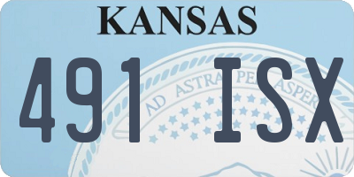 KS license plate 491ISX