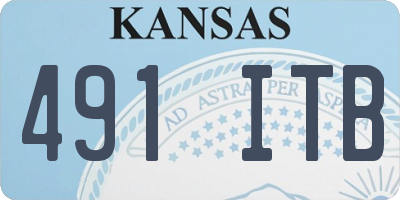 KS license plate 491ITB