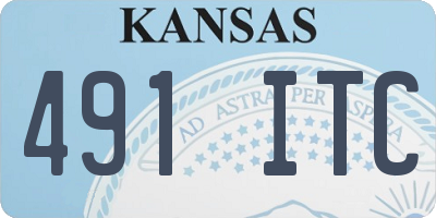 KS license plate 491ITC