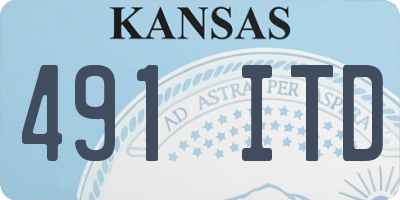 KS license plate 491ITD
