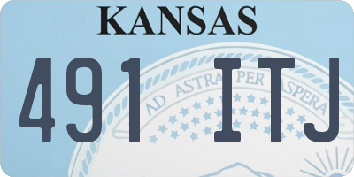 KS license plate 491ITJ