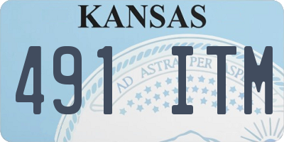 KS license plate 491ITM