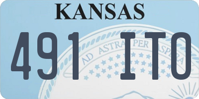 KS license plate 491ITO