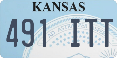 KS license plate 491ITT