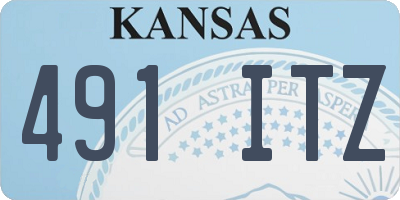 KS license plate 491ITZ