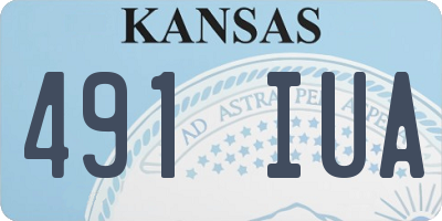 KS license plate 491IUA