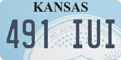 KS license plate 491IUI
