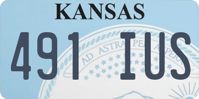 KS license plate 491IUS