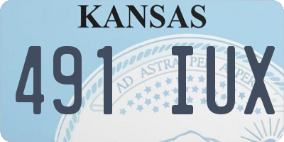KS license plate 491IUX