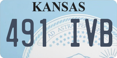 KS license plate 491IVB