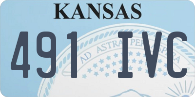 KS license plate 491IVC