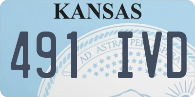 KS license plate 491IVD