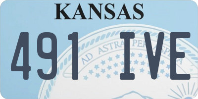 KS license plate 491IVE