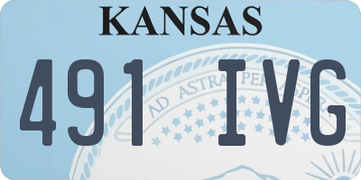KS license plate 491IVG